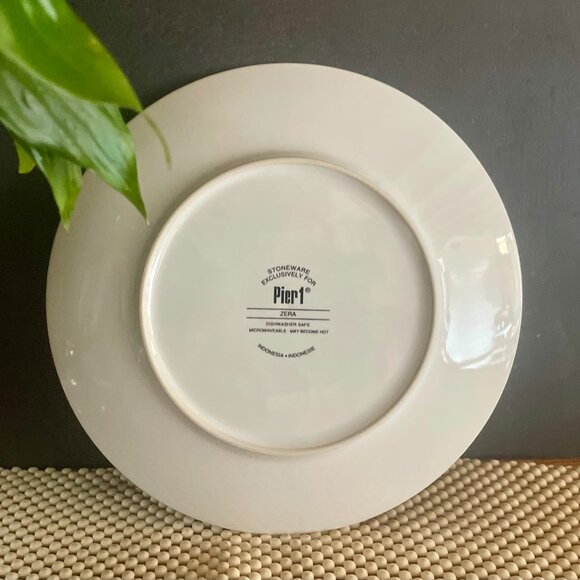 Pier 1 Imports “Zera” Stoneware Plate 8” – Bold Tribal Art Design - Picture 5 of 5